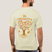 Thanksgiving Dankbaarheid Tree Basic-Shirt T-shirt (Achterkant)