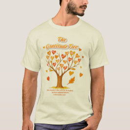 Thanksgiving Dankbaarheid Tree Basic-Shirt T-shirt