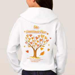Thanksgiving Dankbaarheid Tree Kinder Pullover Hoo