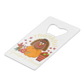 Thanksgiving dankbare grateful & Blessed Creditkaart Flessenopener (Achterkant Gekanteld)