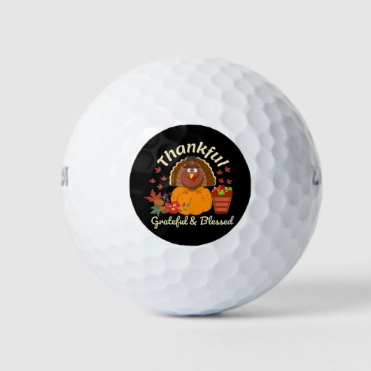 Thanksgiving dankbare grateful & Blessed Golfballen (Voorkant)