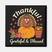 Thanksgiving dankbare grateful & Blessed Magneet (Voorkant)