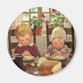  Thanksgiving, dankbare kinderen Magneet (Voorkant)