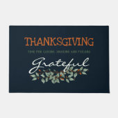 Thanksgiving | Dankbare moderne eucalyptus Deurmat (Voorkant)