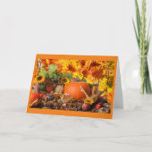 THANKSGIVING-DANKFUL VOOR U ALLE JAARLIJKS VAN U FEESTDAGEN KAART (Voorkant)