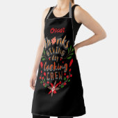 Thanksgiving Day Cooking Crew. Gepersonaliseerde n Schort (Insitu)