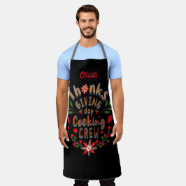 Thanksgiving Day Cooking Crew. Gepersonaliseerde n Schort