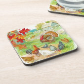 Thanksgiving Day Cork Onderzetter (Linkerzijde)