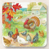 Thanksgiving Day Cork Onderzetter (Voorkant)