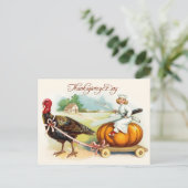 Thanksgiving day feestdagenkaart (Staand voorkant)