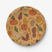 Thanksgiving Day_ papieren borden Papieren Bordje (Voorkant)