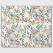 Thanksgiving Day Pumpkin en paddenstoelen herfst Cadeaupapier (Vlak)