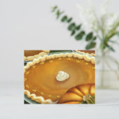 Thanksgiving Day Pumpkin Pie Briefkaart (Staand voorkant)