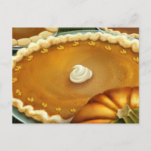 Thanksgiving Day Pumpkin Pie Briefkaart (Voorkant)