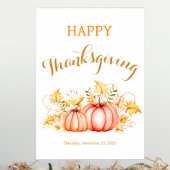 Thanksgiving Day Pumpkins Poster