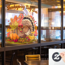 Thanksgiving Day Sale Herfst Oogst Grafisch Raamsticker