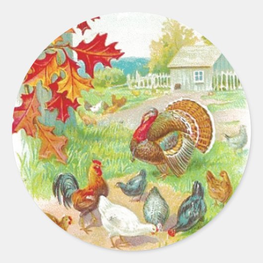 Thanksgiving Day Sticker (Voorkant)