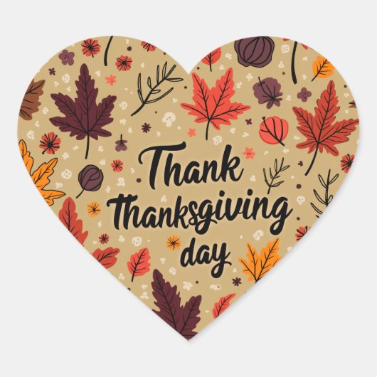 Thanksgiving Day Sticker (Voorkant)
