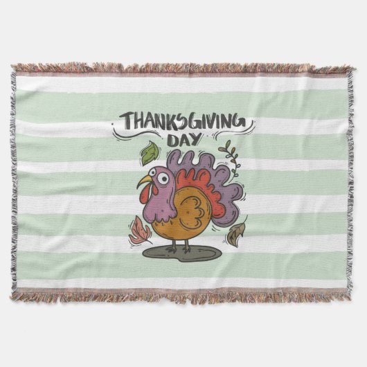 Thanksgiving Day- Turkey Deken (Voorkant)