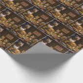 Thanksgiving Day Turkey Dinner With Wildlife Cadeaupapier (Hoek)