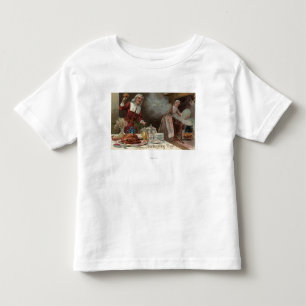 Thanksgiving DayPilgrim-inwendige scène Kinder Shirts