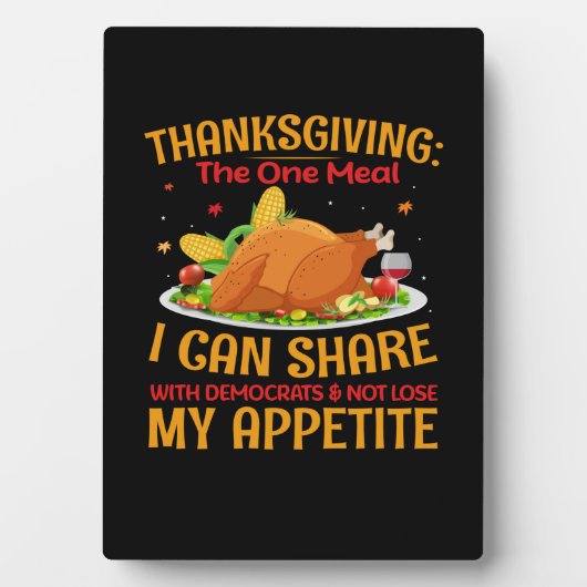 Thanksgiving De eenmaalmaaltijd Fotoplaat (voorkant)