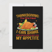 Thanksgiving De eenmaalmaaltijd Kaart (Voorkant)