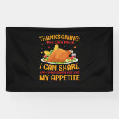 Thanksgiving De eenmaalmaaltijd Spandoek (Horizontaal)