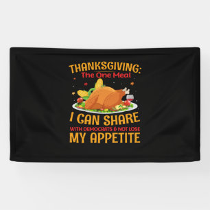 Thanksgiving De eenmaalmaaltijd Spandoek
