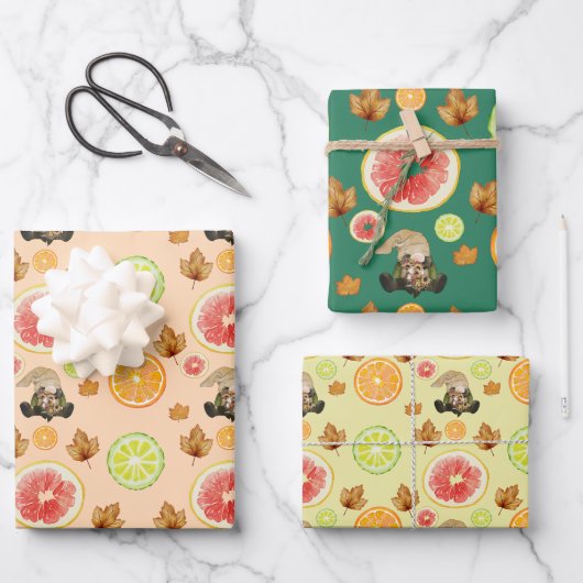 Thanksgiving Decor Fall Farmhouse Inpakpapier Vel (Voorkant)