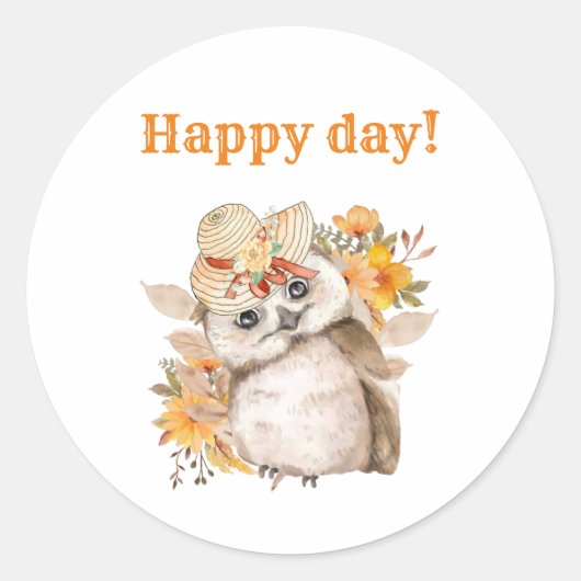 Thanksgiving Decor Fall Farmhouse  Ronde Sticker (Voorkant)