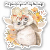 Thanksgiving Decor Fall Farmhouse Sticker (Voorkant)