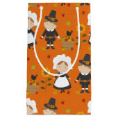 Thanksgiving Decoration Autumn Herfst Pattern Klein Cadeauzakje (Voorkant)