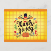 Thanksgiving Decoration Celebration Briefkaart (Voorkant)