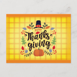 Thanksgiving Decoration Celebration Briefkaart