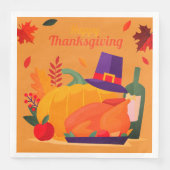 Thanksgiving Decoration Celebration Servet (Voorkant)