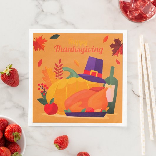 Thanksgiving Decoration Celebration Servet (Insitu)