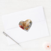 Thanksgiving delen met dieren hart sticker (Envelop)