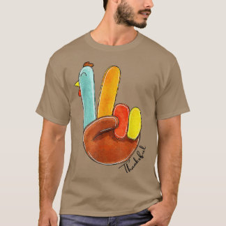 Thanksgiving deorteert Turkije met dankbaarheid T-shirt