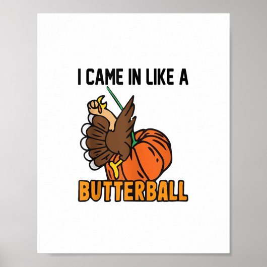Thanksgiving design Grappig dat ik binnenkwam als Poster (Voorkant)