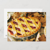 Thanksgiving Dessert Feestdagenkaart (Voorkant / Achterkant)