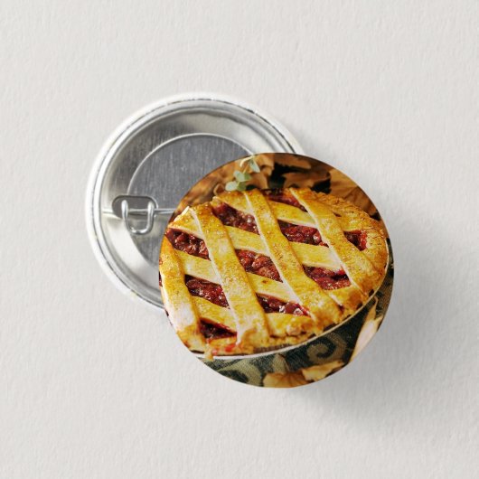 Thanksgiving Dessert Ronde Button 3,2 Cm (Voorkant /achterkant)
