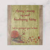 Thanksgiving die het landschap verliest plaatskaartje (Buitenkant ongevouwen)