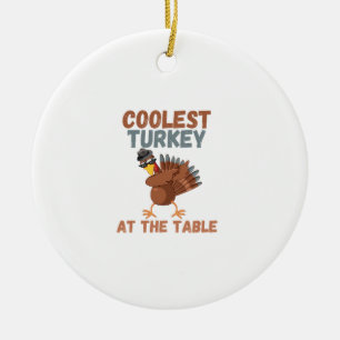 Thanksgiving die Turkije het meest troost biedt op Keramisch Ornament