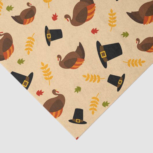 Thanksgiving Dierenteeltwelk voor de feestdag Tissuepapier (Detail)