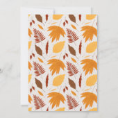 THANKSGIVING DINER | Bewerkbaar Modern Kaart (Achterkant)