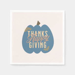 Thanksgiving Diner Blauwe Pompoen Servet
