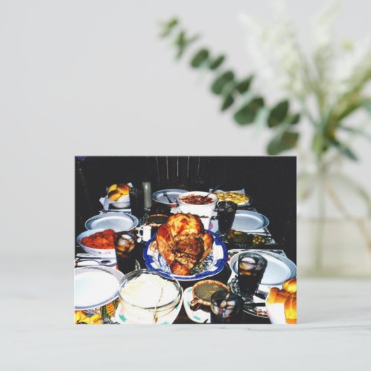 Thanksgiving, diner, Briefkaart (Staand voorkant)