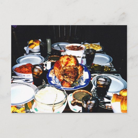 Thanksgiving, diner, Briefkaart (Voorkant)