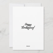 Thanksgiving Diner - Buiten in de tropen Feestdagenkaart (Achterkant)